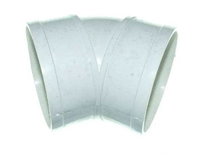 White 45 degree elbow for 4 inch bore PVC-U pipe