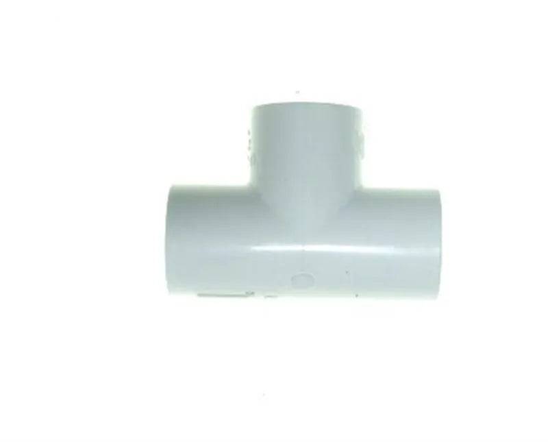 White PVC-U straight tee, for 0.5 Inch bore PVC-U pipe