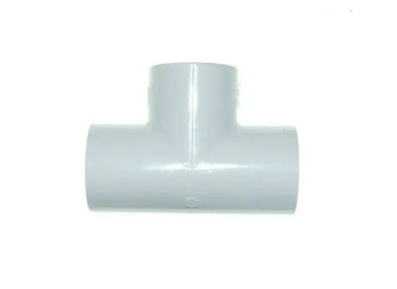 White PVC-U straight tee, for 1 inch bore PVC-U pipe Anhui Hefei Hongjia Co Ltd