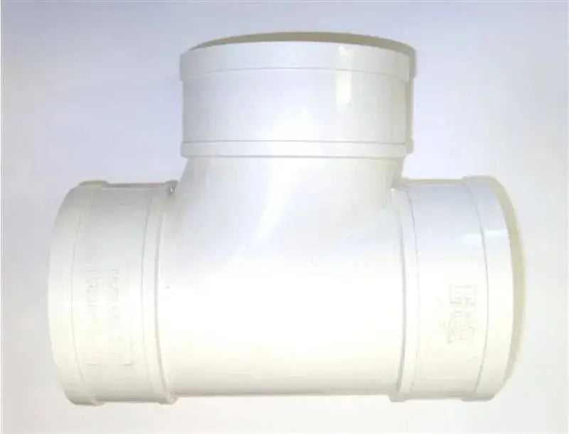 White PVC-U straight tee, for 3 Inch bore PVC-U pipe Anhui Hefei Hongjia Co Ltd