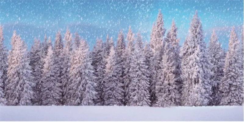 BACKGROUND CLOTH SNOW FOREST XL 300x150CM My Village