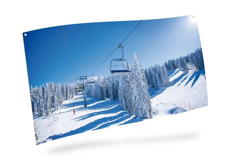 Background Ski Lift 150x75cm by My Village My Village