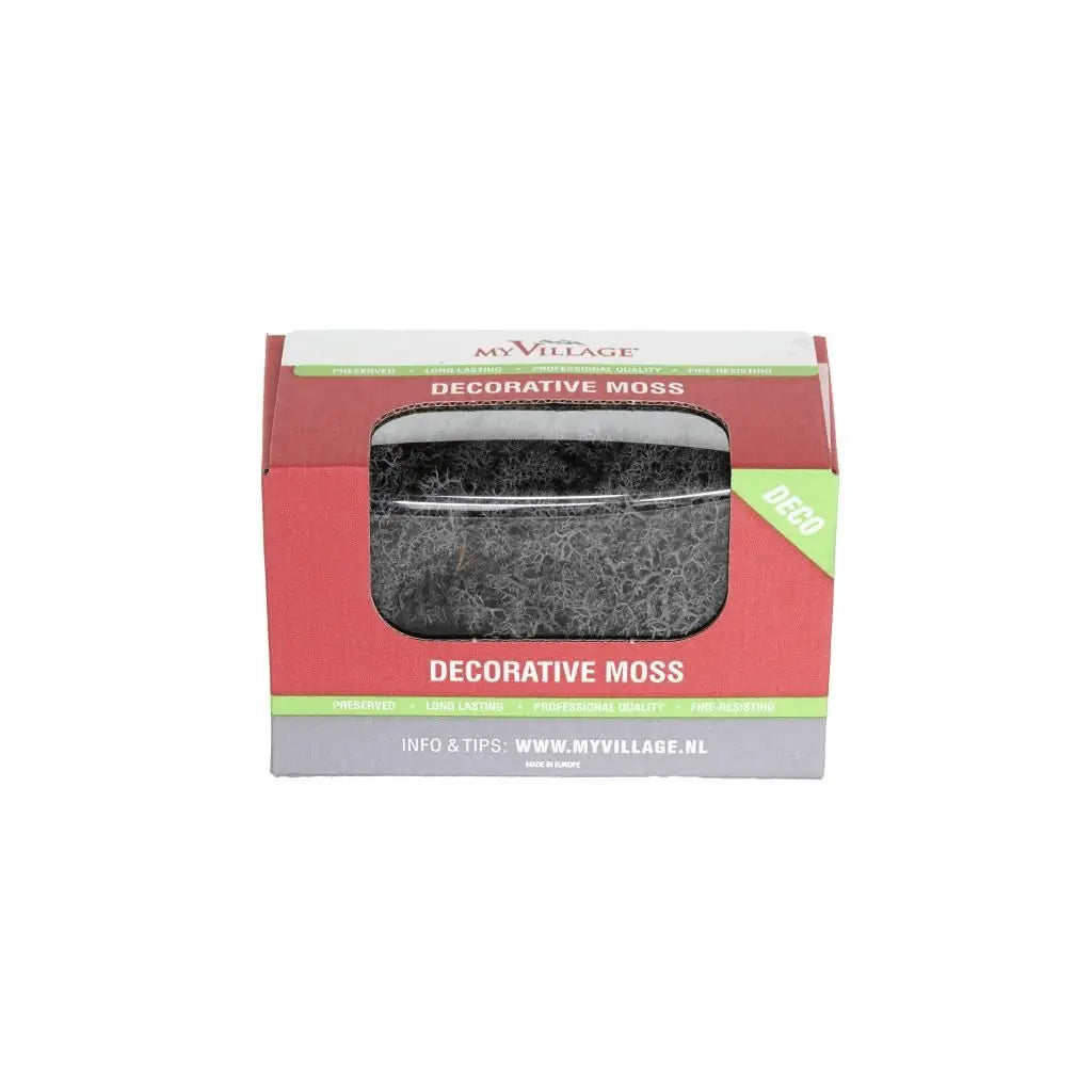 Reindeer Moss Dark Grey 50g – Christmas Village Decor My Village