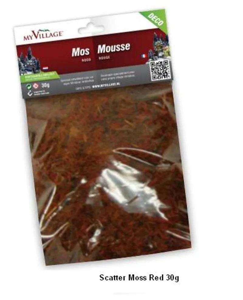Scatter Moss Red 30g Bag My Village Decorative Material