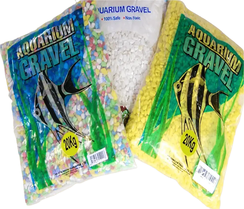 Aquarium Substrate Coloured Gravel 4-6mm 20kg White Yellow or Multi Nanjing Beautystone