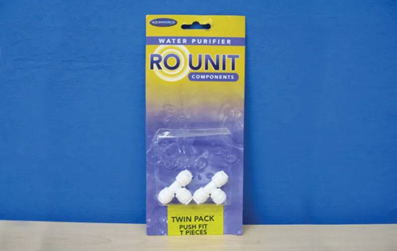 Reverse Osmosis Unit Push Fit Tee Piece 2 pack