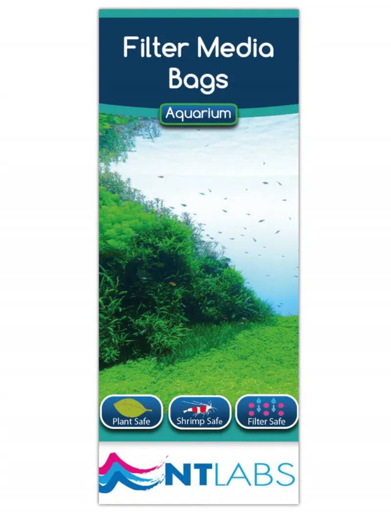 NT Labs Aquarium Filter Media Bags 2pk – 15x38cm Nt Labs