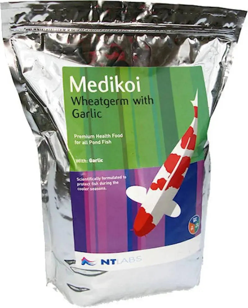 NT Labs Medikoi Wheatgerm with Garlic Junior Koi Pond Fish Pellet Food 700g Nt Labs