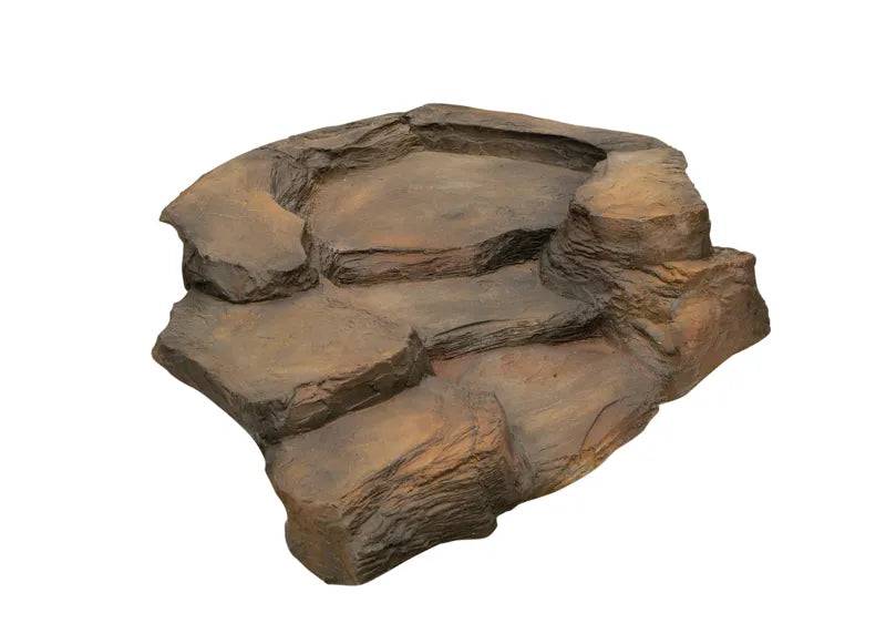 Oase Rockways Grand Canyon Slate Brown Right Slate stepped bend