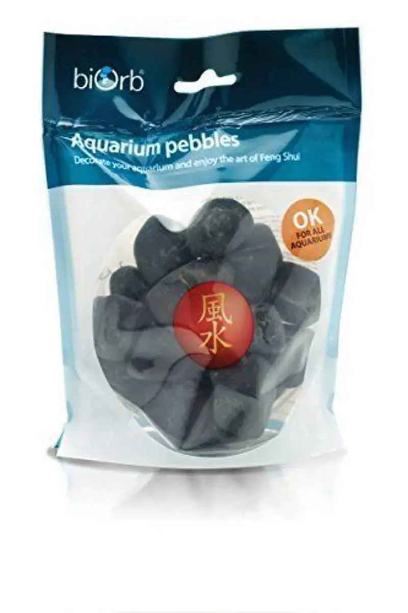BiOrb Black Marble Pebble Pack – Decorative Aquarium Stones Oase (Uk) Ltd