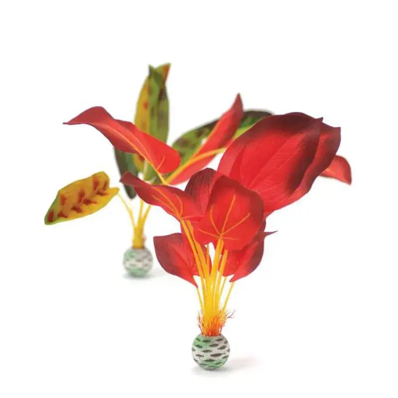 BiOrb Red & Green Silk Plant x2 Large – Aquarium Decoration Oase (Uk) Ltd