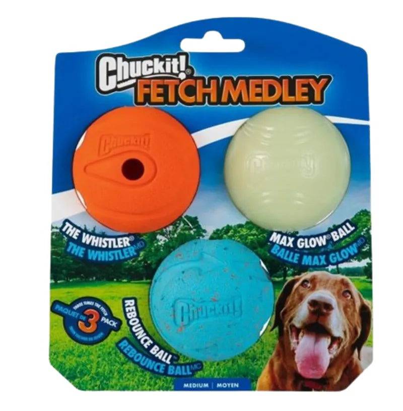 Chuckit Fetch Medley Asst 3pk