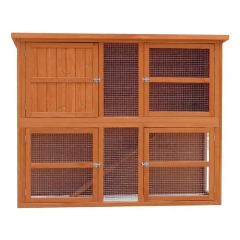Harrisons Grasmere Double Height Hutch Natural 150 x 60 x 120cm Pedigree Wholesale Limited