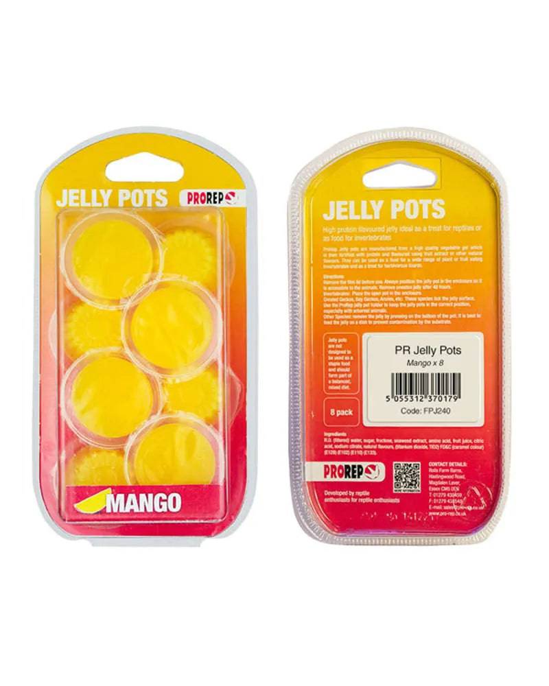 ProRep Jelly Pots Mango 8-Pack – Reptile & Invertebrate Treat Peregrine Livefoods Ltd