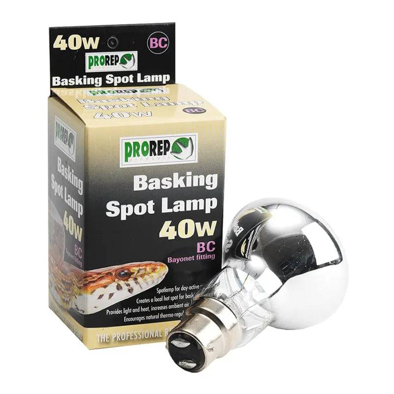 ProRep Basking Spot Lamp 40W – Bayonet Cap Reptile Lamp Peregrine Livefoods Ltd