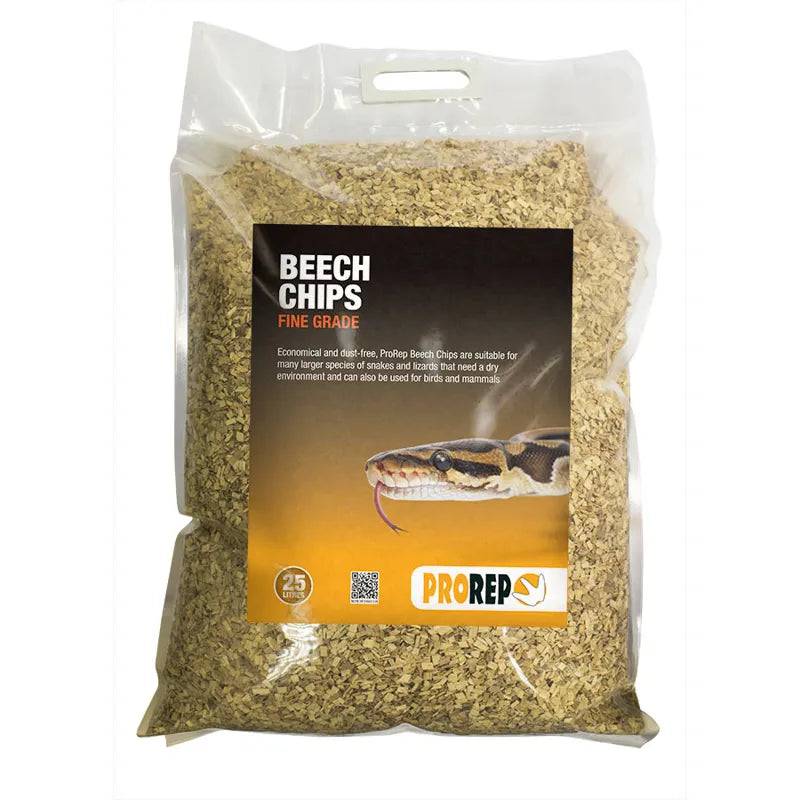 ProRep Beech Chips Fine 25L – Natural Reptile Substrate Peregrine Livefoods Ltd