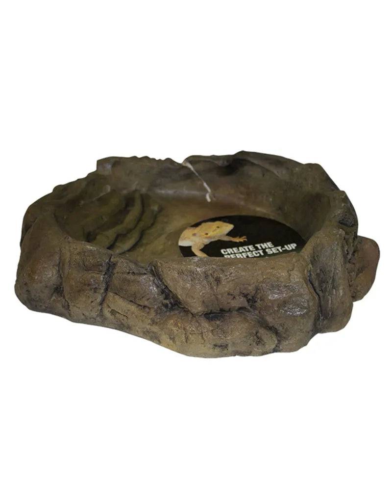 ProRep Terrarium Bowl Stone Extra Large – Reptile Water Dish Peregrine Livefoods Ltd