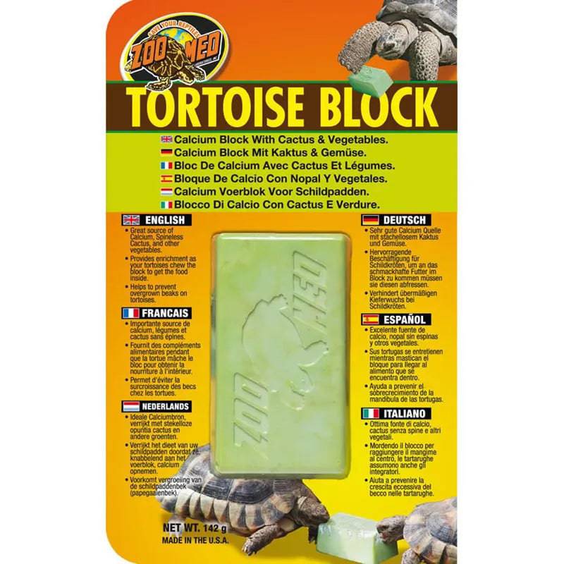 Zoo Med Tortoise Block 142g – Calcium & Enrichment Peregrine Livefoods Ltd