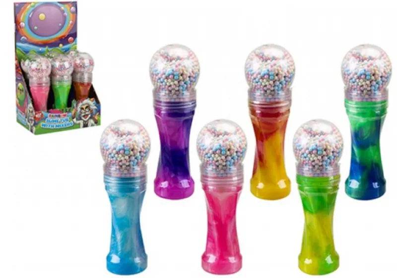 2-Tone Slime Microphone Shaped Bottle Assorted Colours