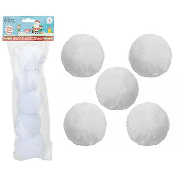 68mm Indoor Snowballs Pack of 5 Pms International Group Plc
