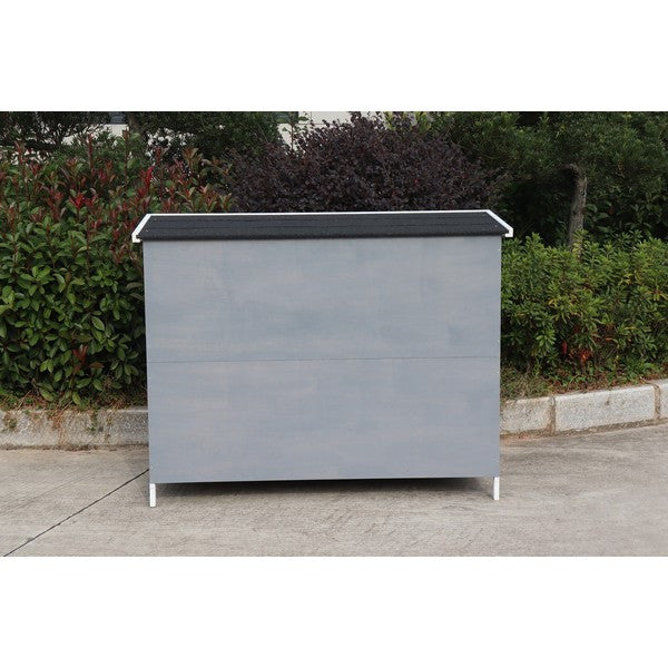 Harrisons Ravenglass Double Rabbit Hutch Soft Grey 150x60x116cm Pedigree Wholesale Limited