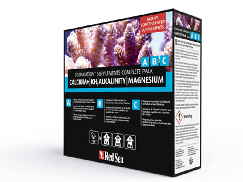 Red Sea Reef Foundation Liquid Supplement Pack – A, B, C Complete Set Red Sea Aquatics (Uk) Ltd
