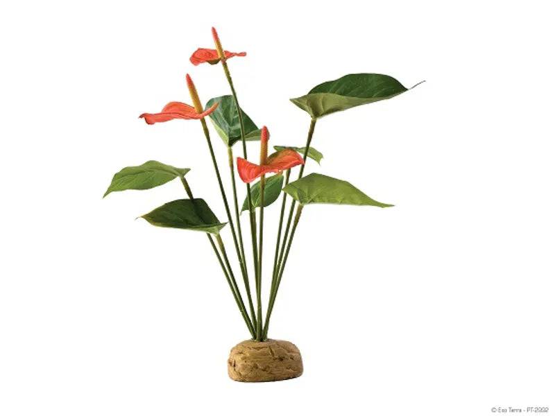 Exo Terra Terrarium Rainforest Anthurium Bush Artificial Plant Exo Terra