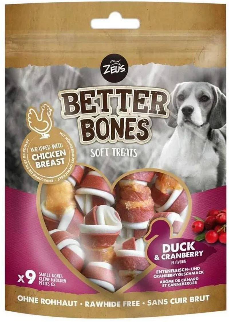 Zeus Better Bones Duck & Cranberry Wrapped Dog Treats