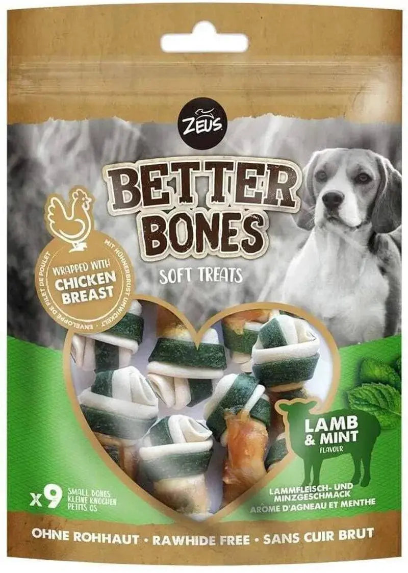 Zeus Better Bones Lamb & Mint Wrapped Bones Rolf C. Hagen