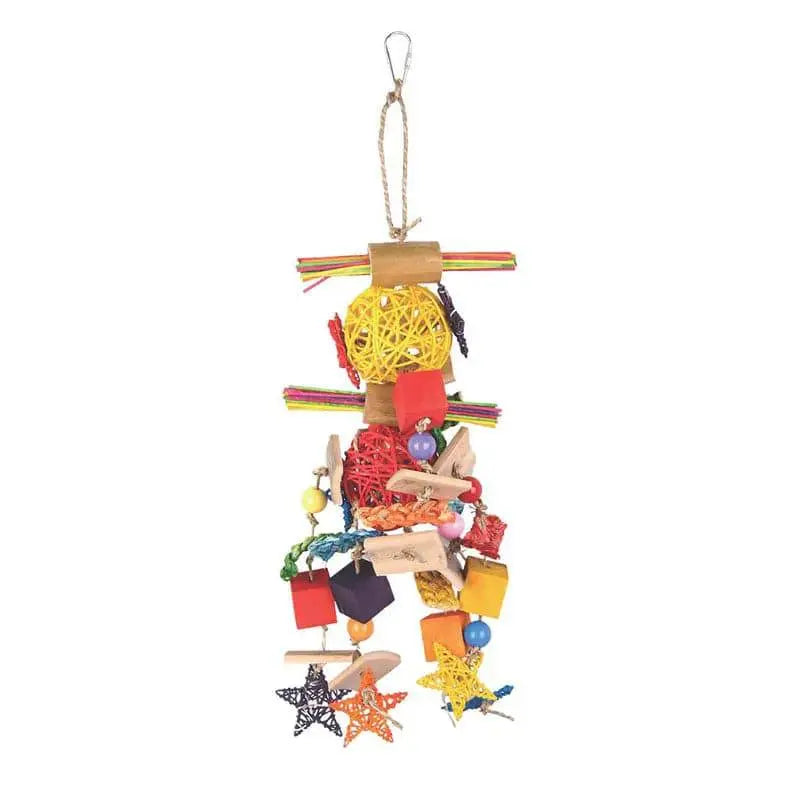 Sky Pets Blocks & Stars Bird Toy 47 cm – Parrot Enrichment Sky Pets