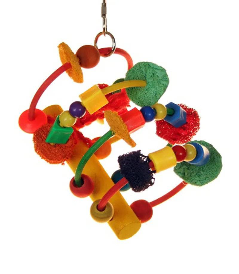 Sky Pets Liberta Colour Beads and Rings Bird Toy