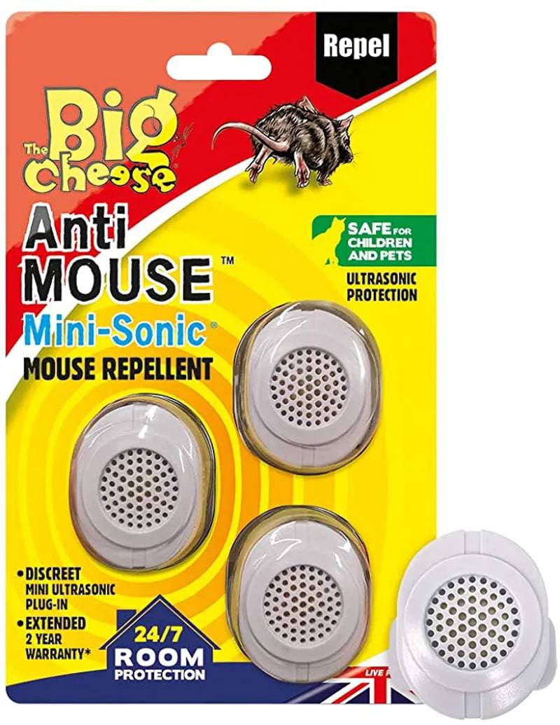 Anti Mouse Mini-Sonic Mouse Repellents - 3 Pack Stv Live Pest Free
