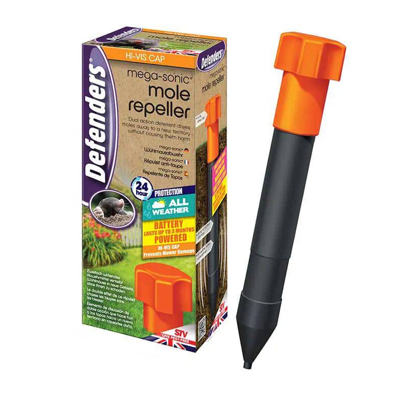Hi-Vis Mega-Sonic Mole Repeller Stv Live Pest Free