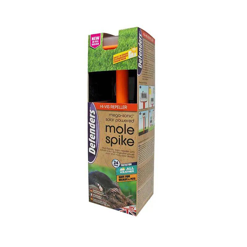 Hi-Vis Mega-Sonic Solar Mole Spike Stv Live Pest Free