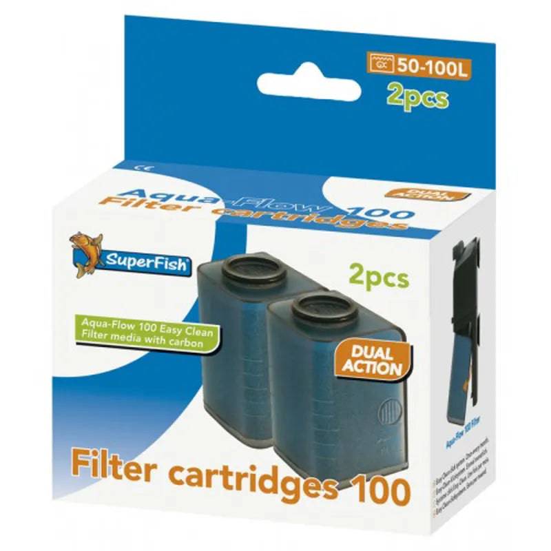 Superfish Aqua-Flow 100 Filter Cartridge with Activated Carbon Superfish
