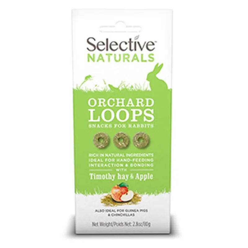 Selective Naturals Orchard Loops with Timothy Hay & Apple 80g Supreme Petfoods Ltd