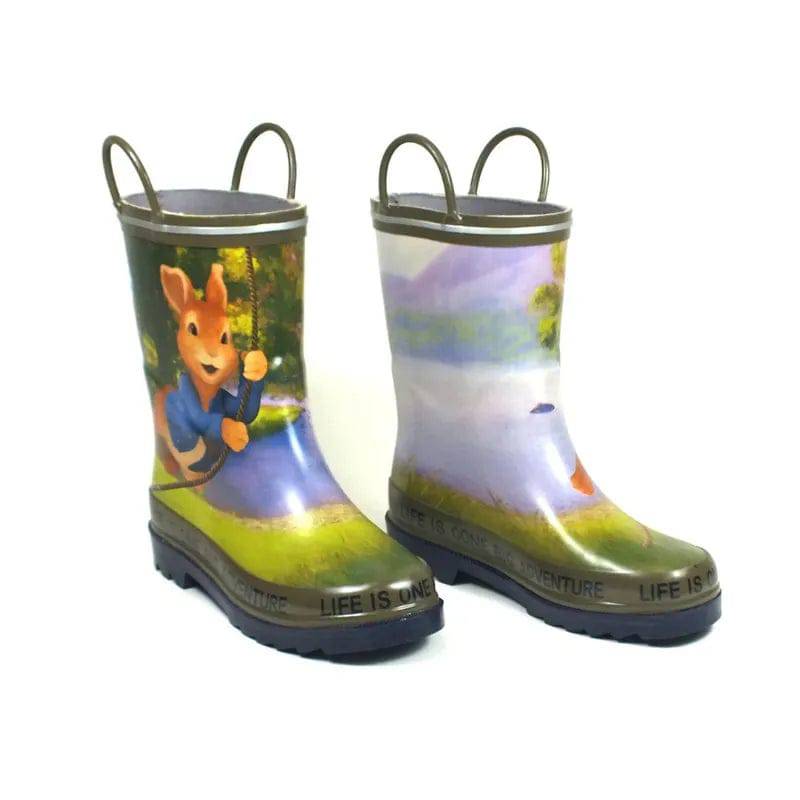 Peter Rabbit Wellingtons Khaki Size 6 Treadstone