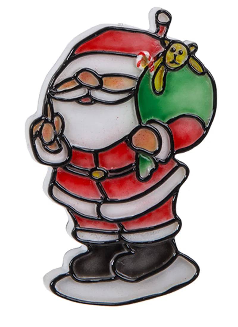 Hanging Crystal Santa