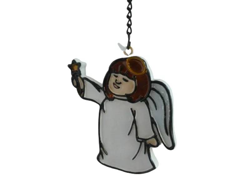 Hanging Crystal Singing Angel