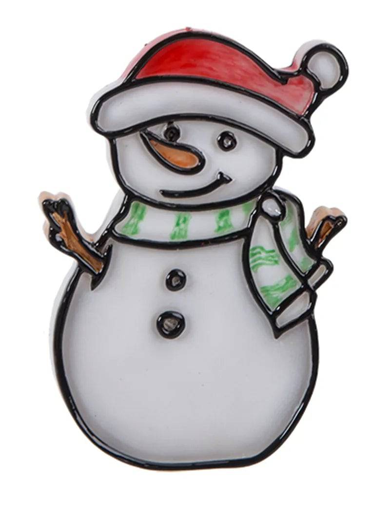 Hanging Crystal Snowman