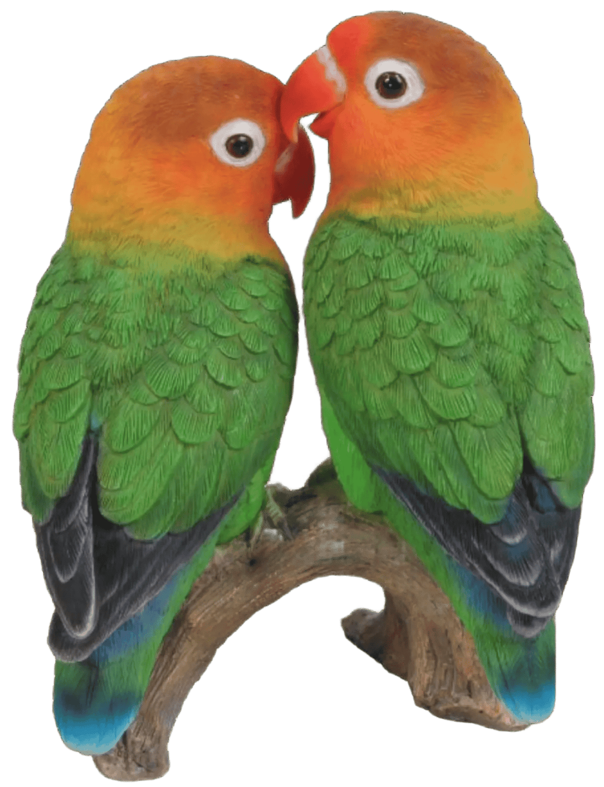 Love Birds Pair Real Life Ornament by Vivid Arts