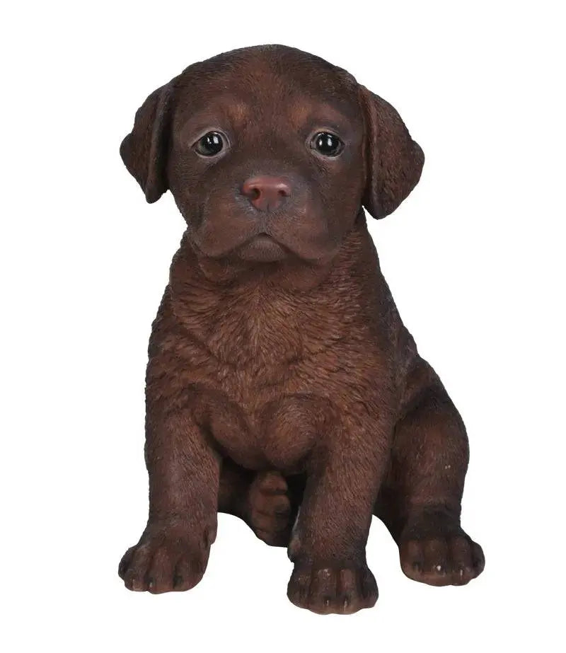 Pet Pals Chocolate Labrador Puppy Ornament by Vivid Arts Vivid Arts