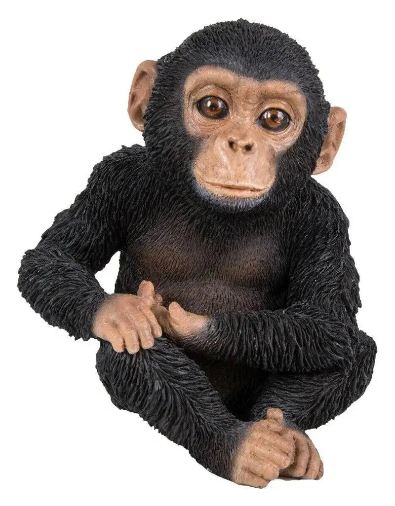 Sitting Baby Chimp Pet Pals Resin Ornament by Vivid Arts Vivid Arts