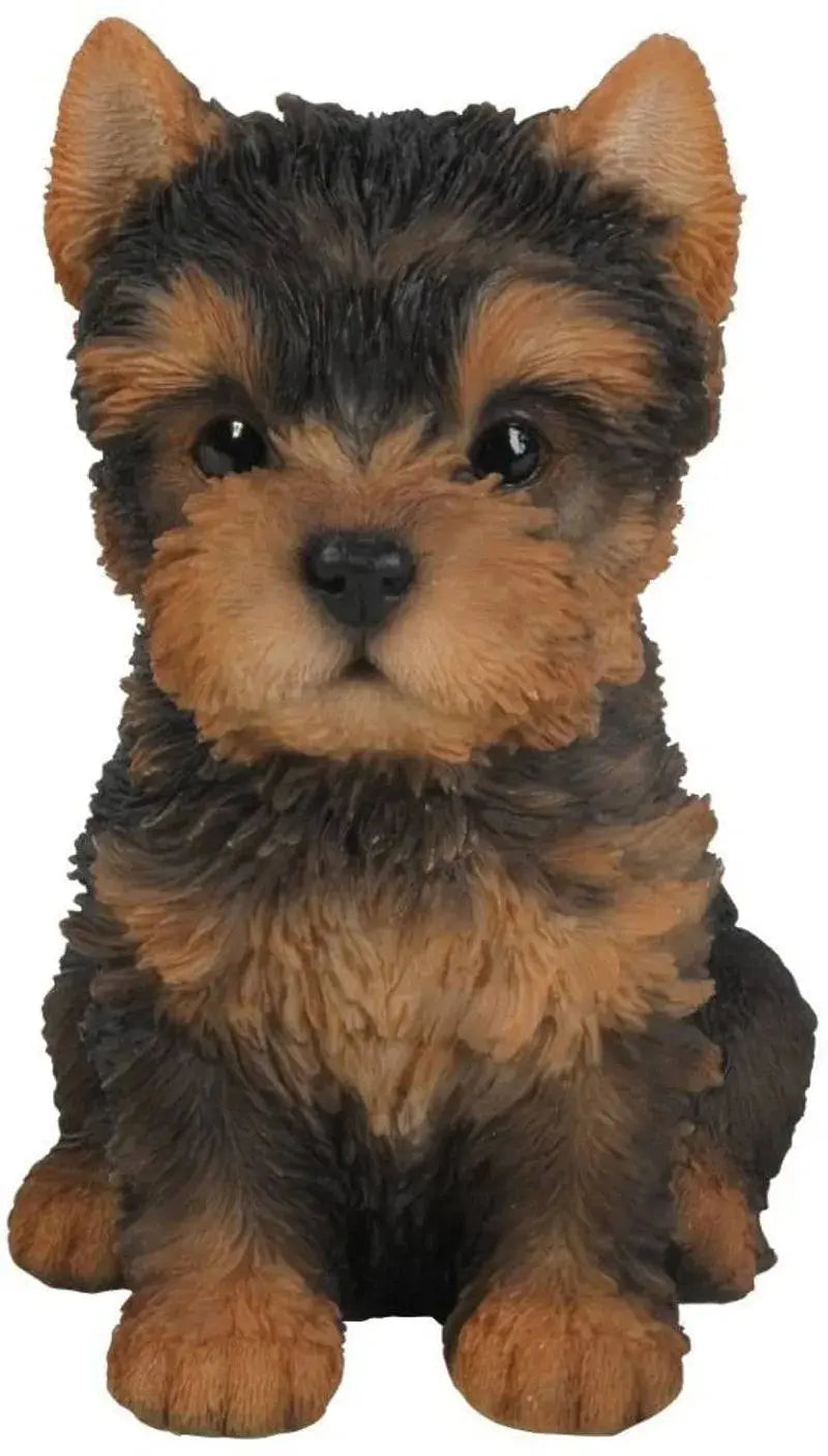 Yorkshire Terrier Pup Pet Pals Resin Ornament by Vivid Arts Vivid Arts