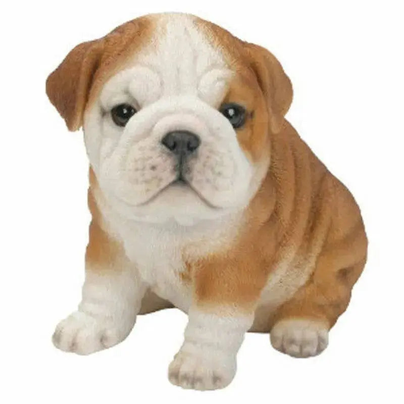 Bull Dog Puppy Pet Pals Ornament by Vivid Arts Vivid Arts