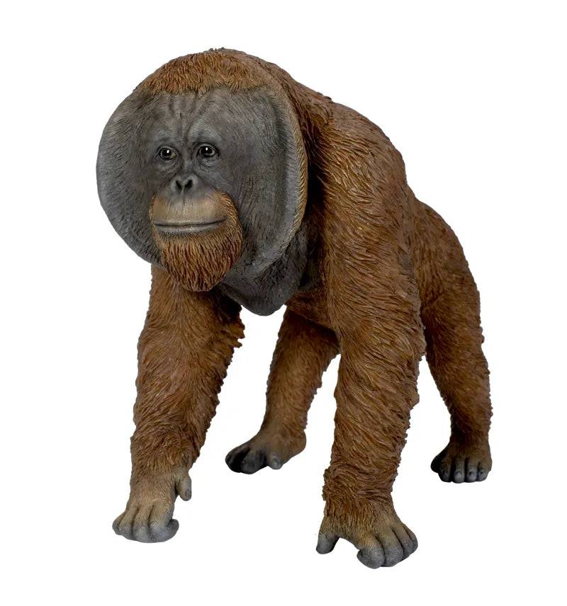Active Orangutan Real Life Resin Ornament Size D by Vivid Arts