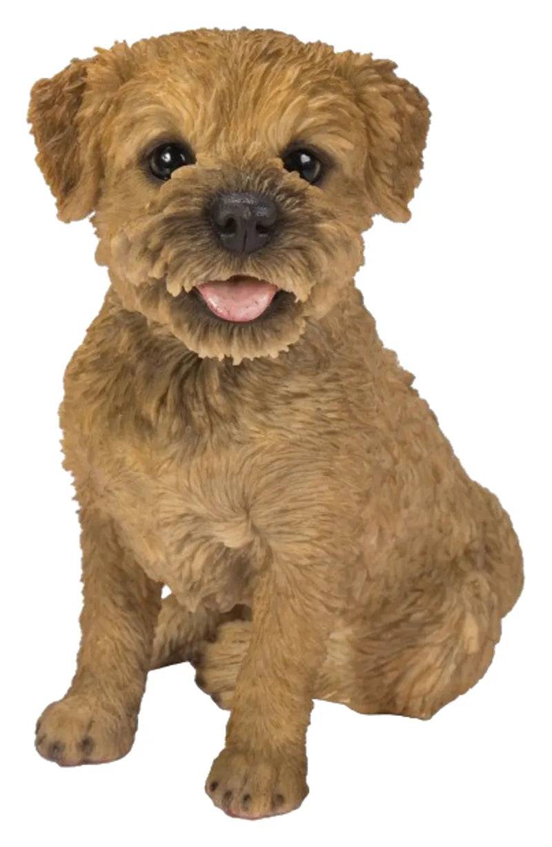 Real Life Border Terrier Resin Ornament Size D by Vivid Arts