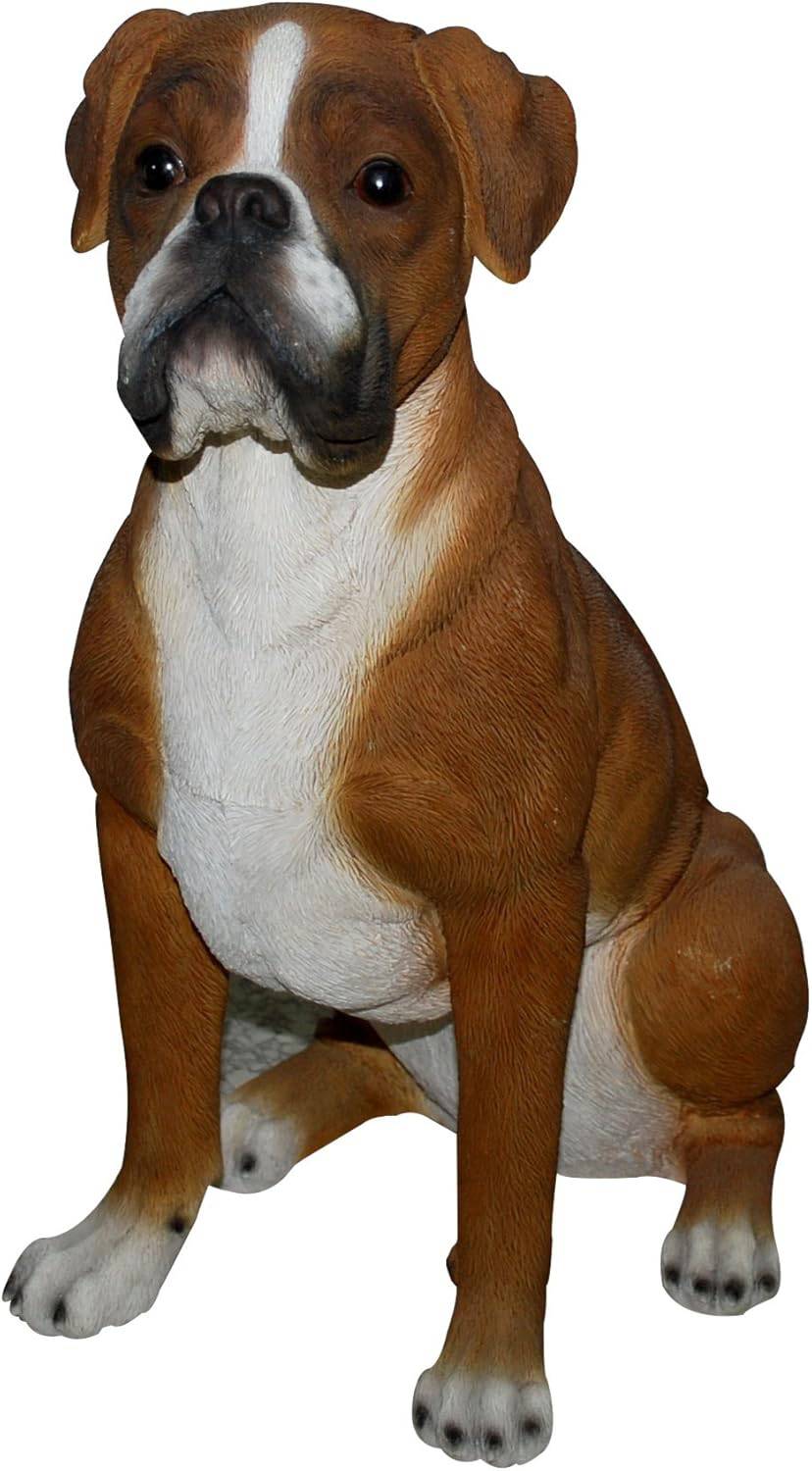 Real Life Boxer Dog Resin Ornament Size A by Vivid Arts