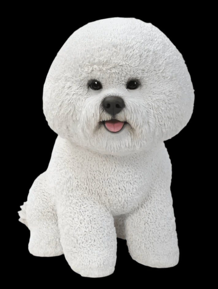 Real Life Sitting Bichon Frise Size D by Vivid Arts