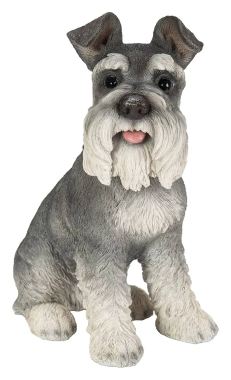 Real Life Sitting Miniature Schnauzer Ornament Size D by Vivid Arts